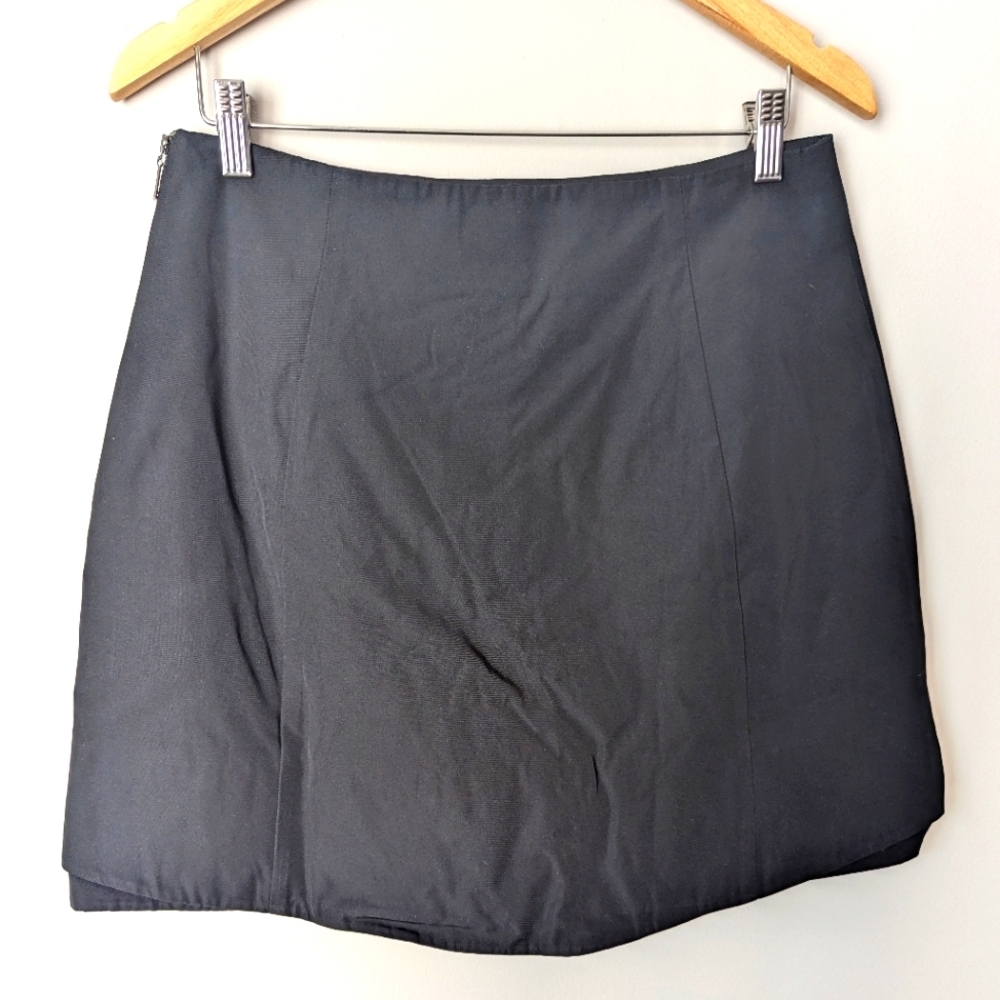CUE mini skirt black women's size 12 office carrier academia made in Australia